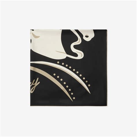 foulard burberry seta bianco e nero|Burberry Limited.